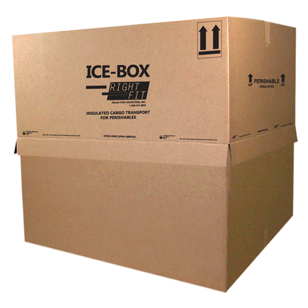 46&frac34; x 39 x 48-63&quot; Ice-Box Corrugated GE101KD T